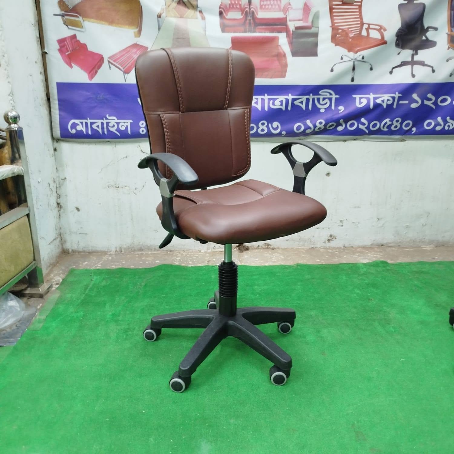 ডেস্ক চেয়ার – কফি কালার - Image 3